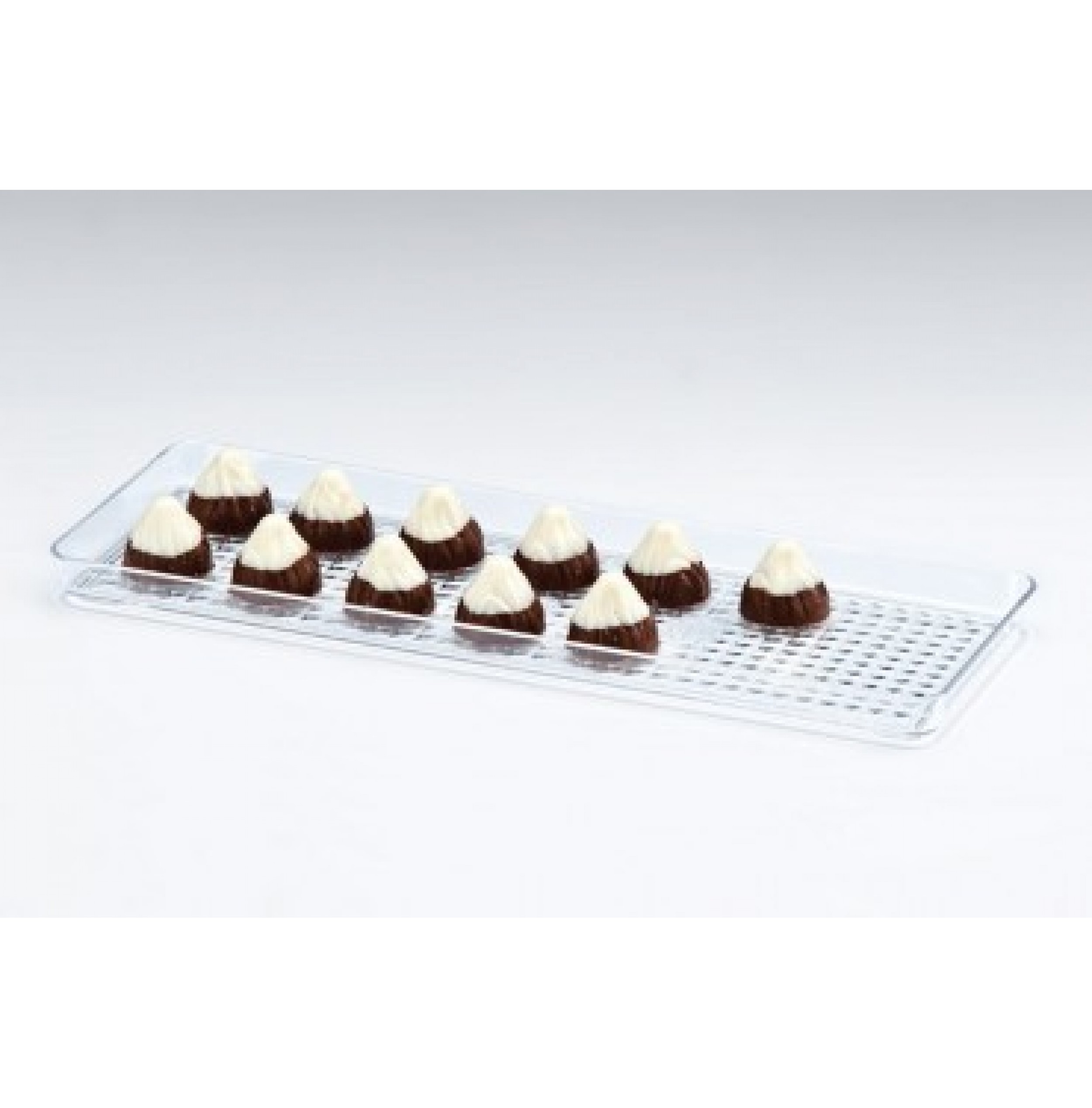 POLYCARBONAT ÇİKOLATA TEŞHİR TEPSİ 10 X 30 Cm